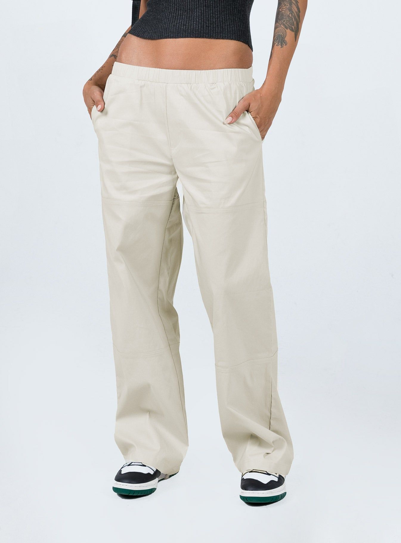 Kent Parachute Pants Beige sold by Princess Polly product image thumbnail 2