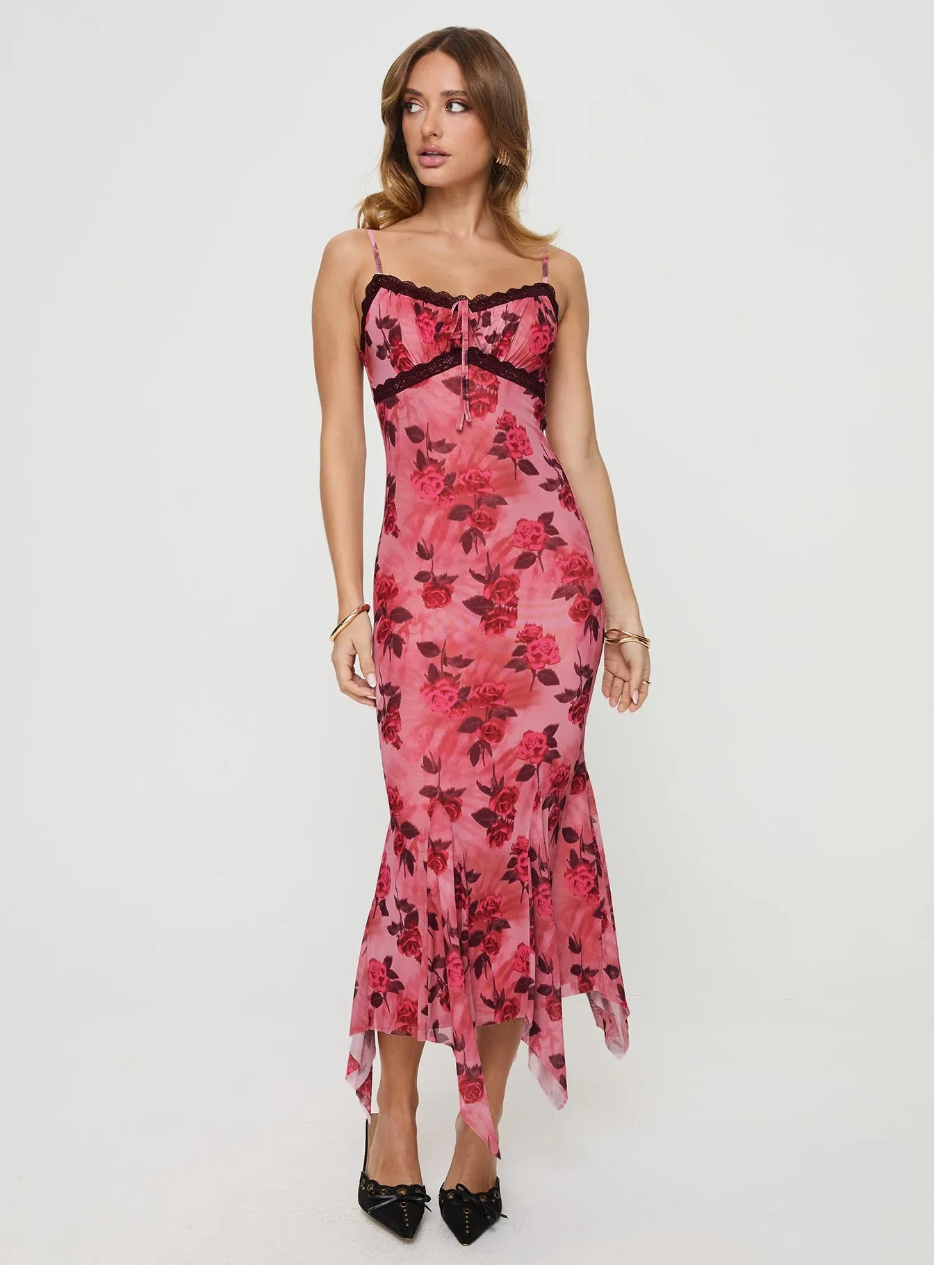 Eirini Maxi Dress Pink Floral sold by Princess Polly product image thumbnail 2