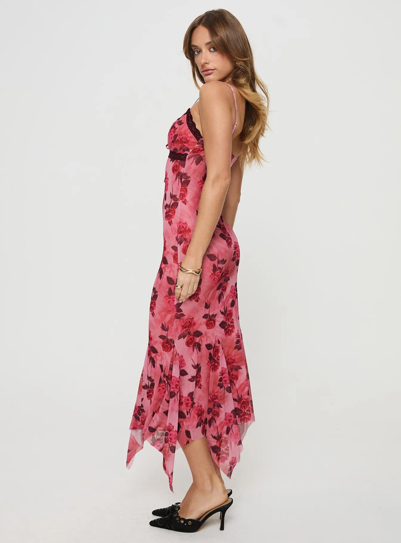 Eirini Maxi Dress Pink Floral sold by Princess Polly product image thumbnail 4