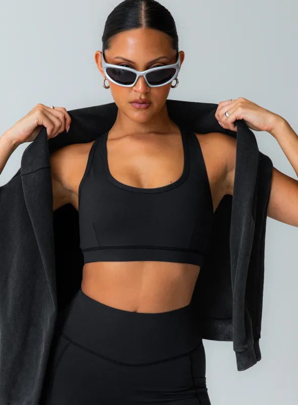 Energised Activewear Top Black sold by Princess Polly