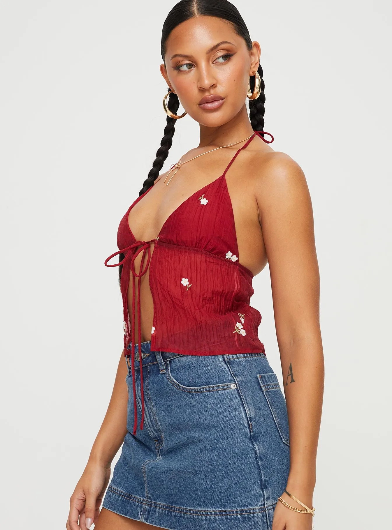 Chantria Top Red sold by Princess Polly product image thumbnail 4