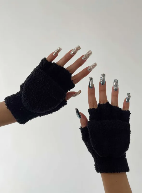 Tildy Gloves Black sold by Princess Polly
