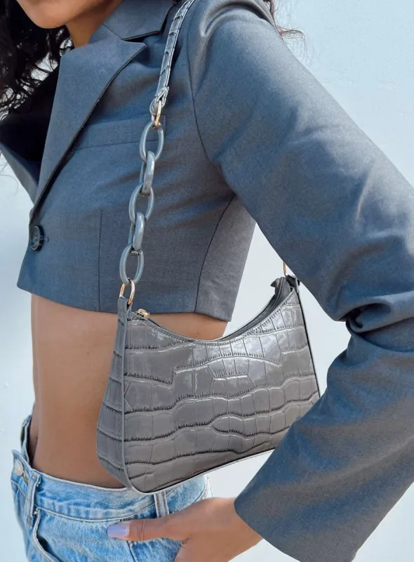 Emile Shoulder Bag Grey sold by Princess Polly