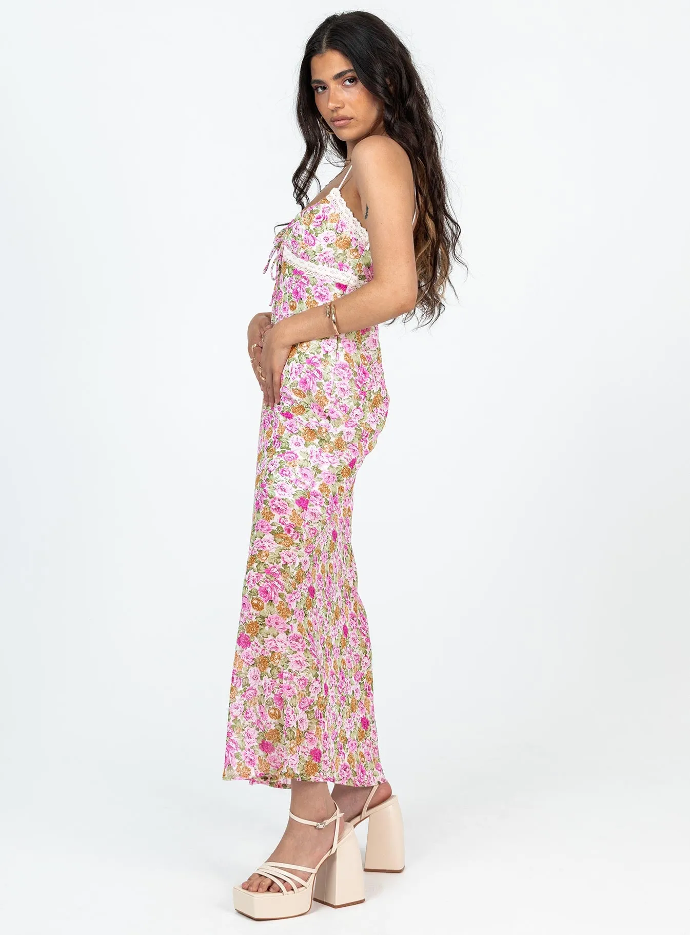 Emily Maxi Dress Pink Floral Petite sold by Princess Polly product image thumbnail 4