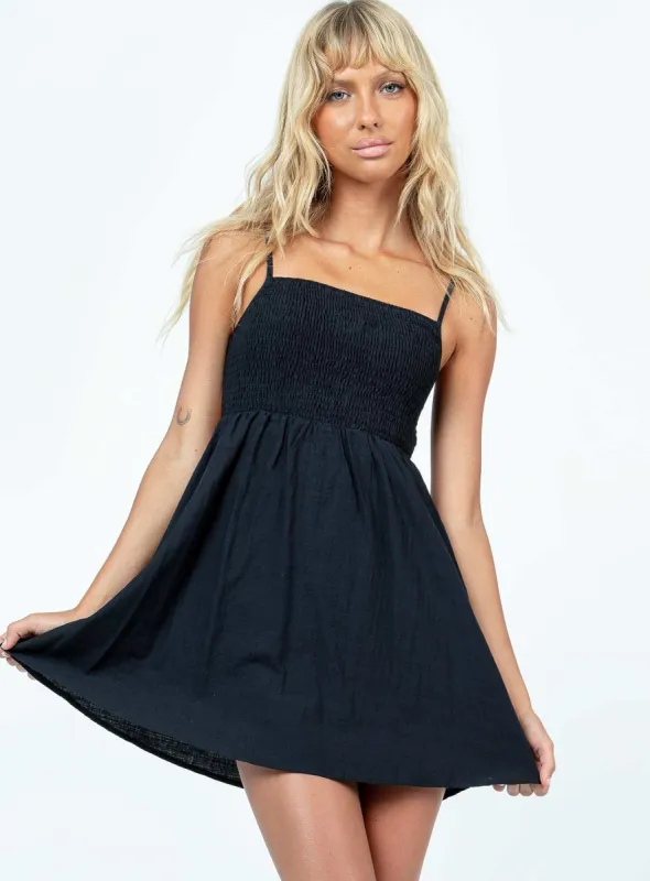 Talissa Mini Dress Black sold by Princess Polly