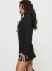 Hagner Long Sleeve Mini Dress Black sold by Princess Polly