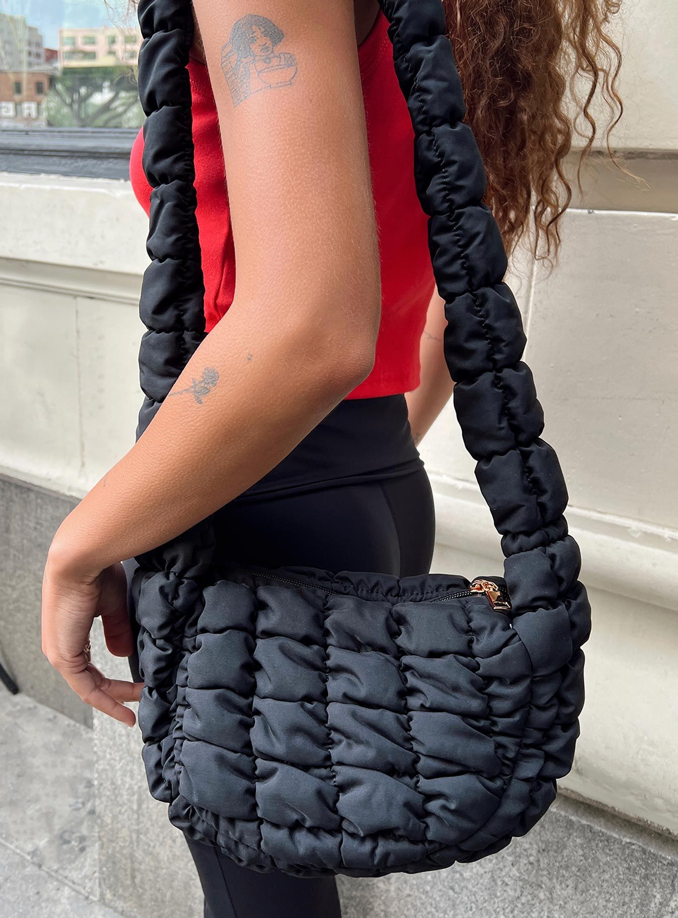 Brolga Quilted Crossbody Bag Black sold by Princess Polly product image thumbnail 3