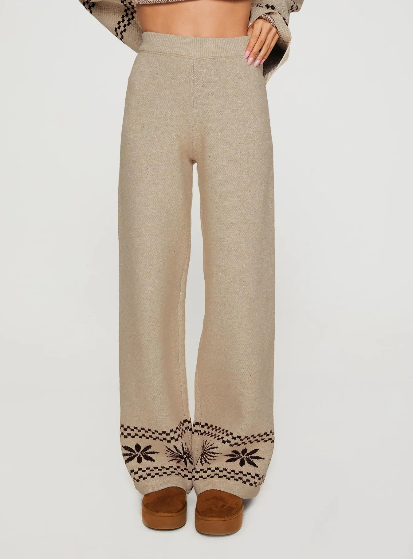 Anok Star Pants Brown / Cream sold by Princess Polly product image thumbnail 2