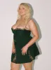 Floreto Mini Dress Black Curve sold by Princess Polly