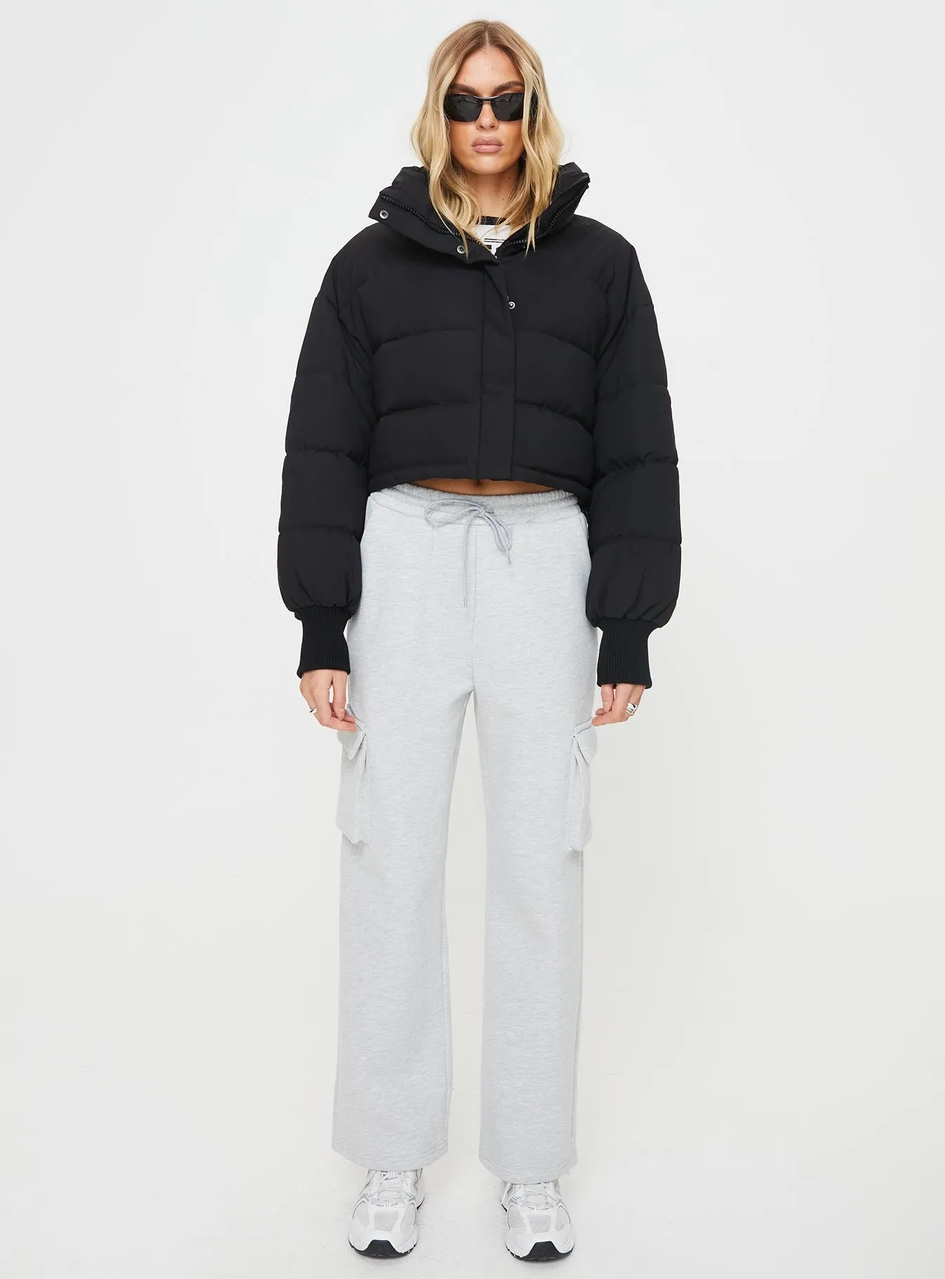 Anakin Puffer Jacket Black sold by Princess Polly product image thumbnail 3