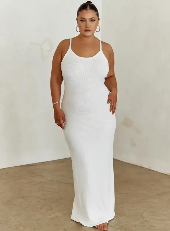 Kattan Maxi Dress White Curve sold by Princess Polly