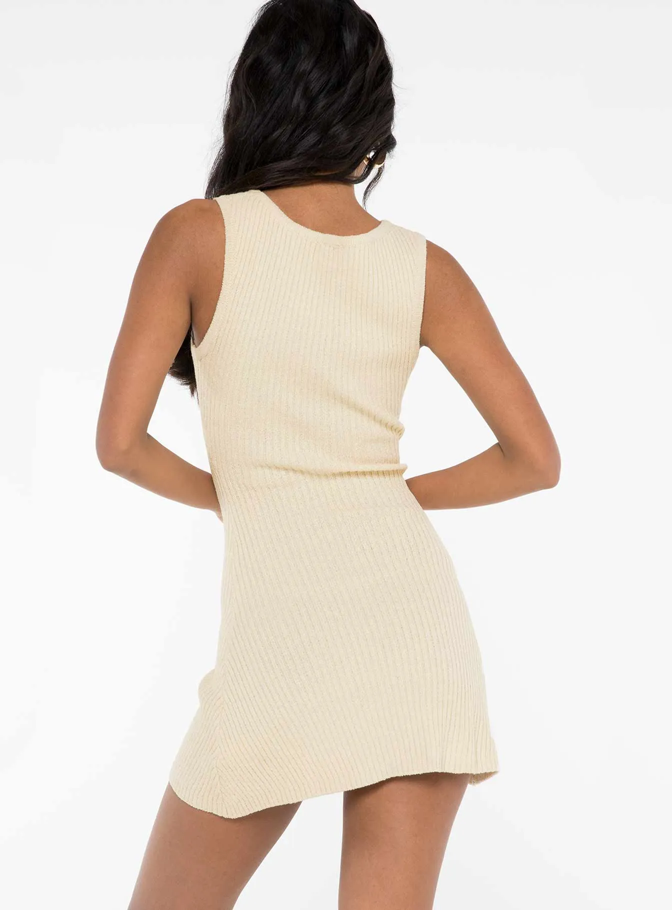 Osment Knit Mini Dress Cream sold by Princess Polly product image thumbnail 5