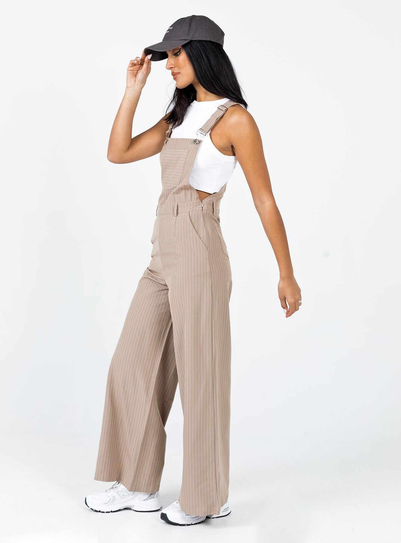 Hayden Overalls Beige sold by Princess Polly product image thumbnail 3