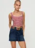 Reel It In Denim Mini Skirt Dark Wash sold by Princess Polly