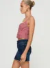 Reel It In Denim Mini Skirt Dark Wash sold by Princess Polly