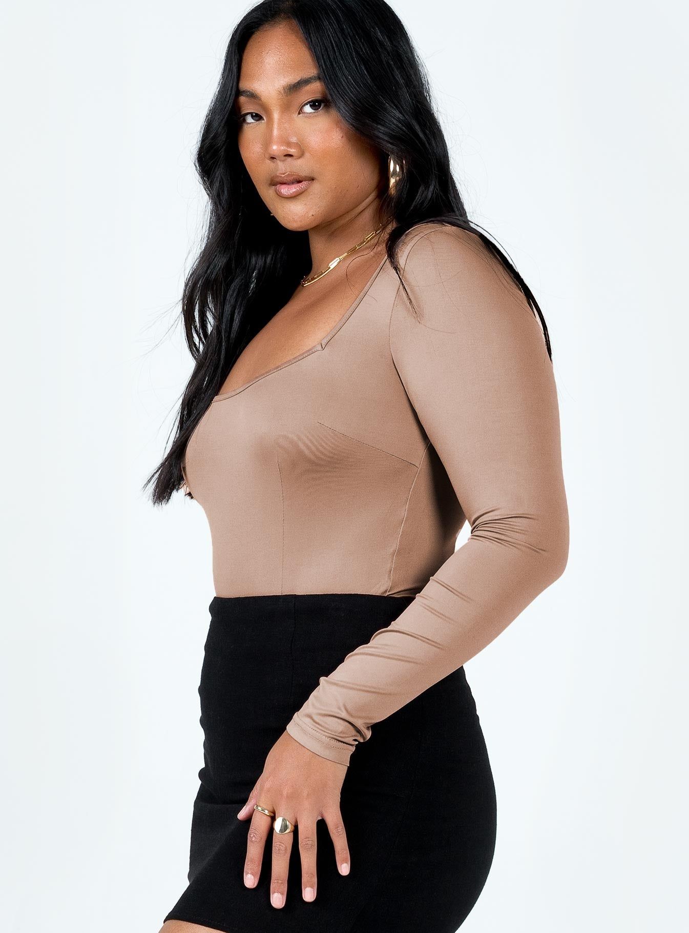 Shuler Long Sleeve Bodysuit Pink sold by Princess Polly product image thumbnail 4