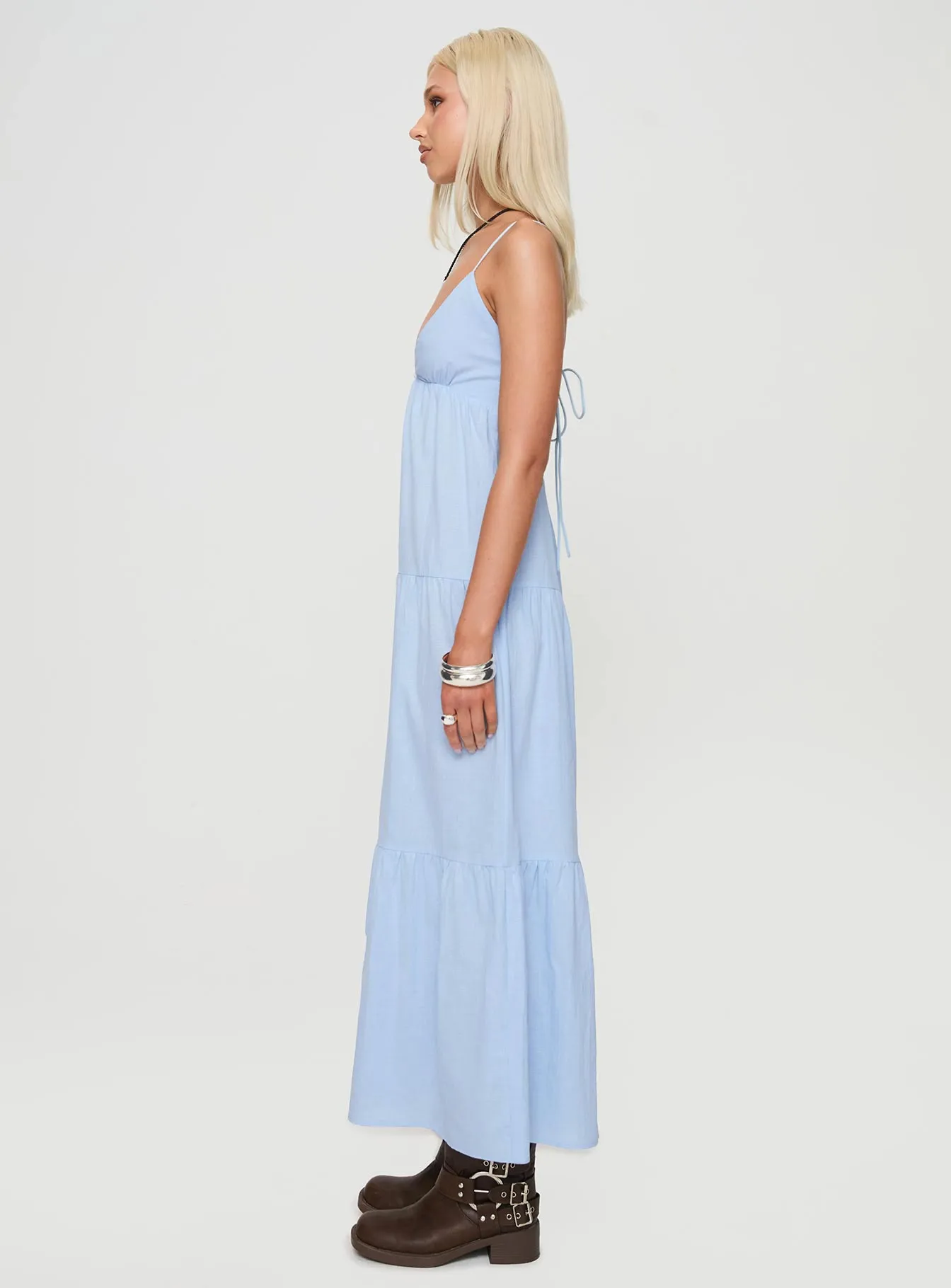 Chelsea Maxi Dress Blue sold by Princess Polly product image thumbnail 4