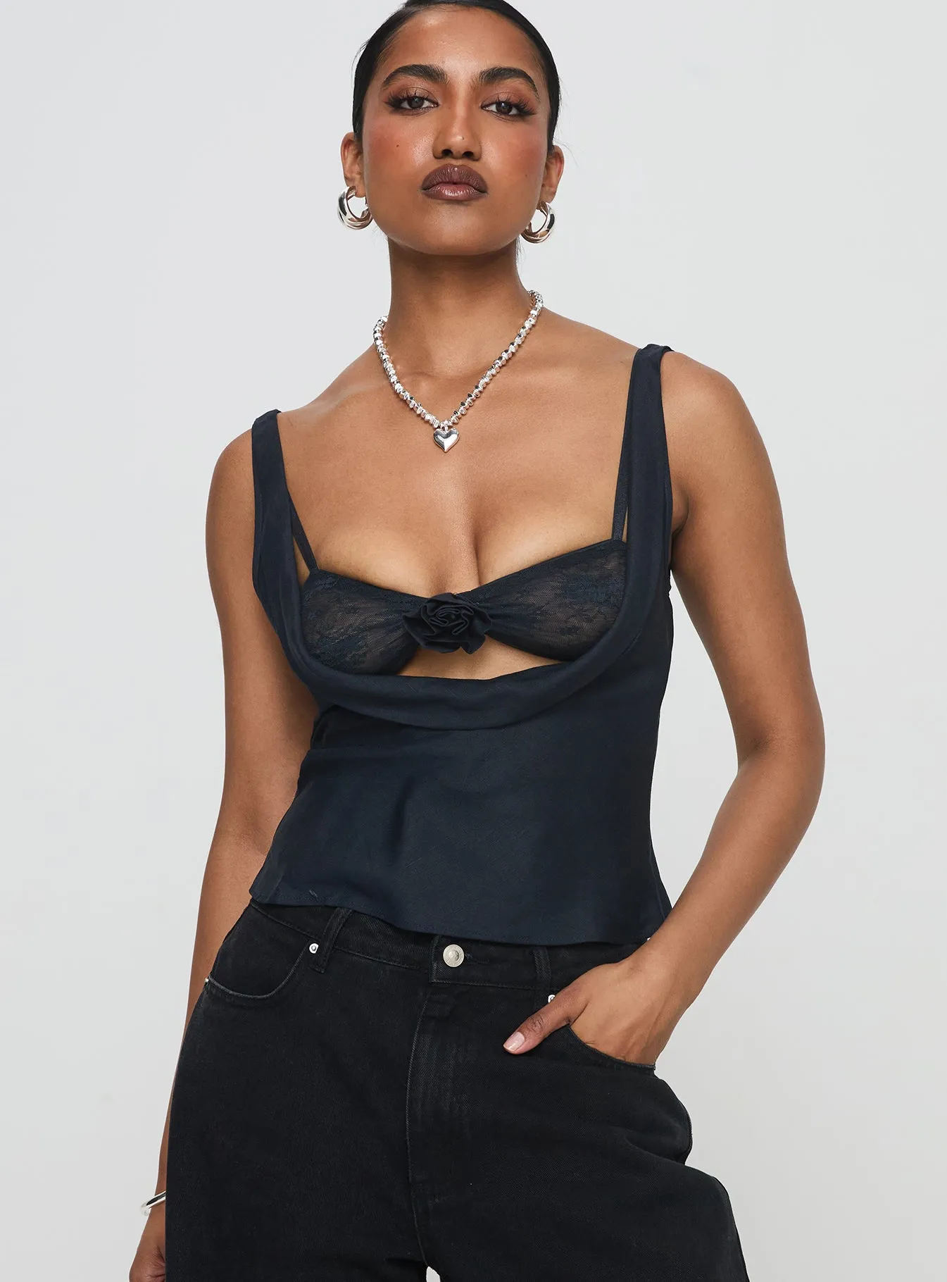 Delilah Top Navy sold by Princess Polly product image thumbnail 2