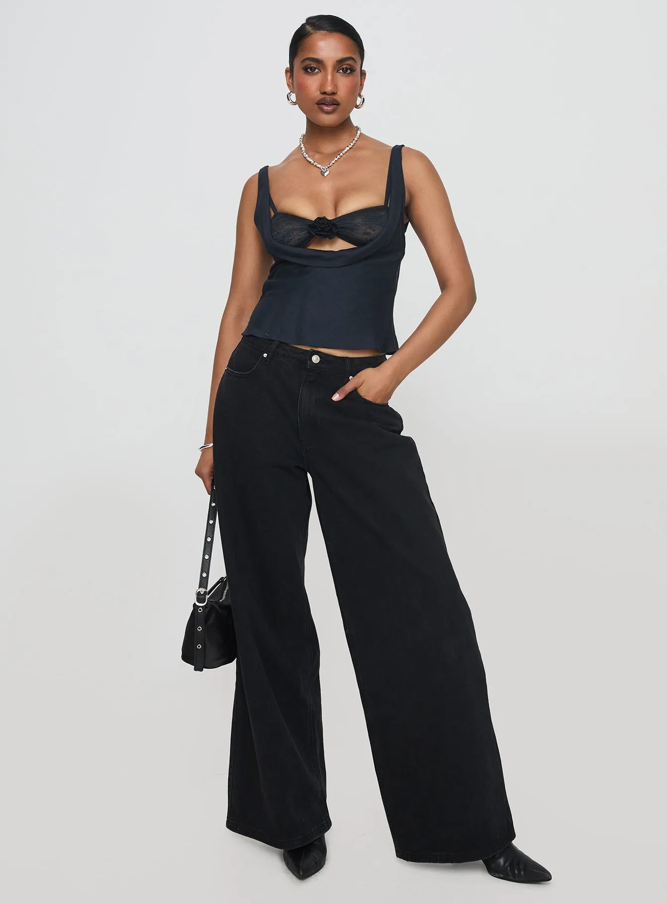 Delilah Top Navy sold by Princess Polly product image thumbnail 3