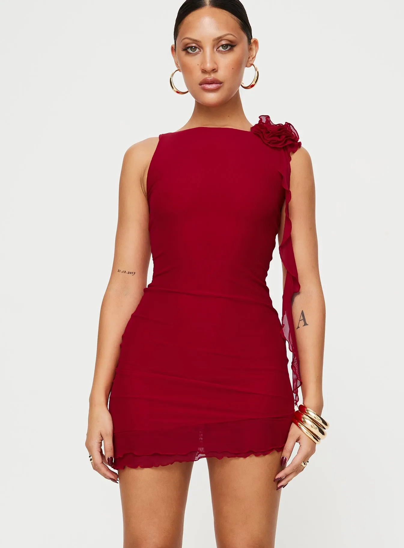 Lorello Mini Dress Red sold by Princess Polly product image thumbnail 2