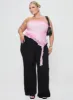 Travessa Asymmetric Tube Top Pink Curve sold by Princess Polly