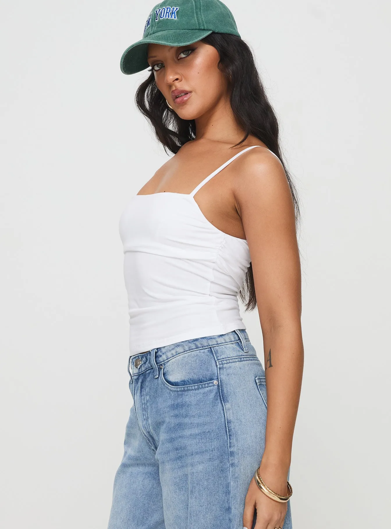 Race My Mind Top White sold by Princess Polly product image thumbnail 4