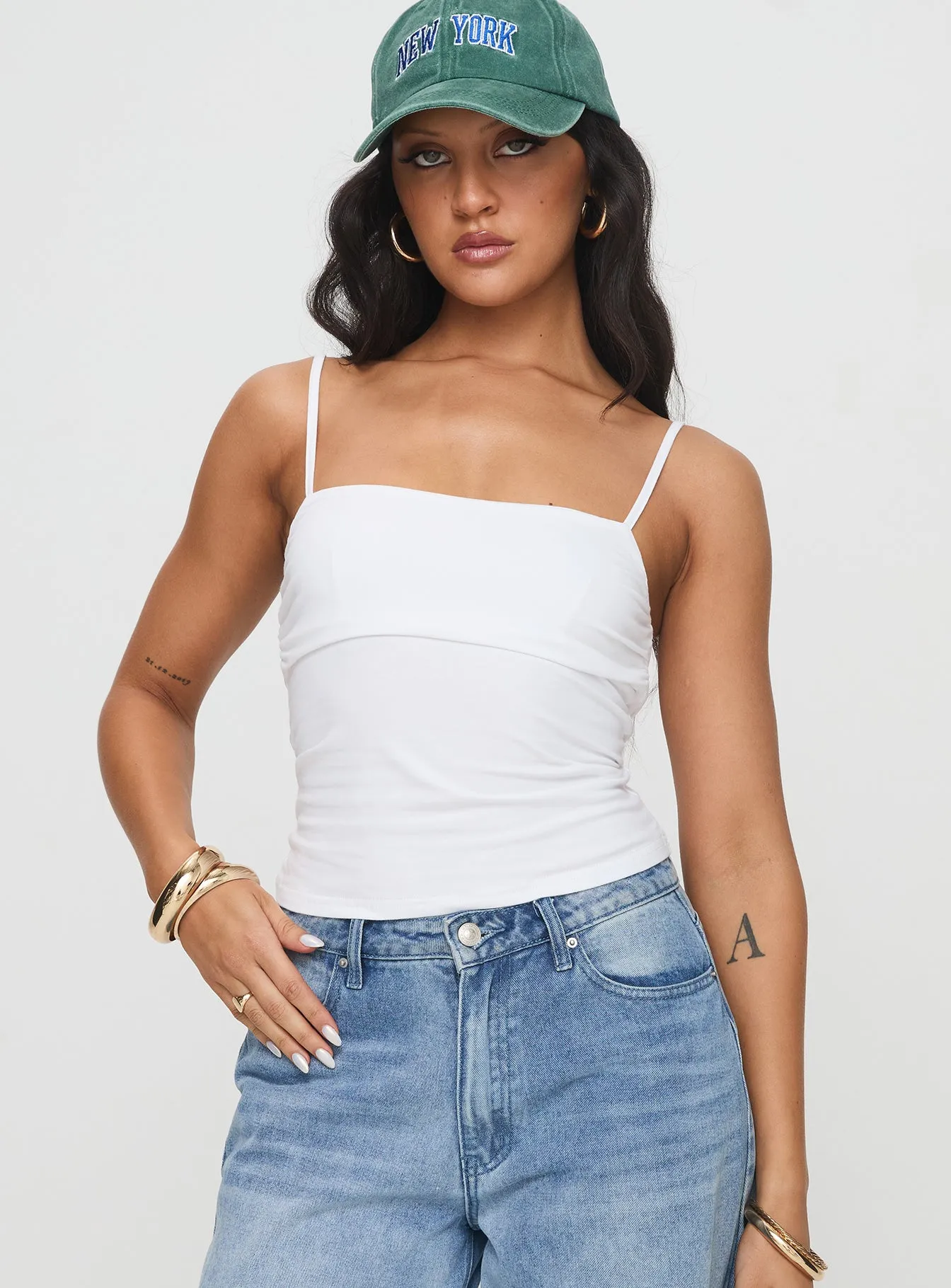 Race My Mind Top White sold by Princess Polly product image thumbnail 2