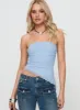 Blank Space Strapless Top Blue sold by Princess Polly