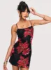 Kellers Mini Dress Black Floral Tall sold by Princess Polly