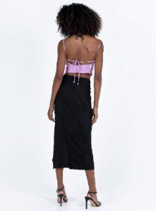 Erika Midi Skirt Black sold by Princess Polly