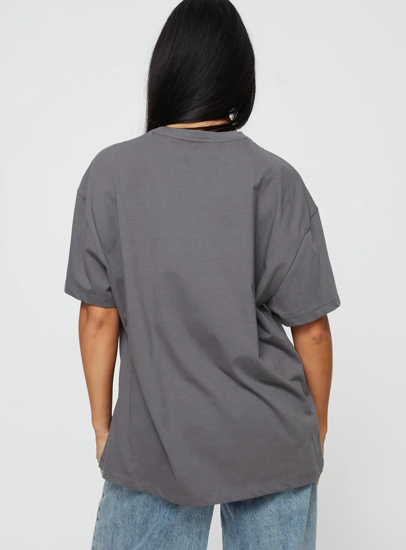 Take Care Oversized Tee Grey sold by Princess Polly product image thumbnail 5