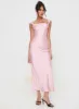 Azura Off The Shoulder Maxi Dress Pink sold by Princess Polly
