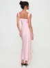 Azura Off The Shoulder Maxi Dress Pink sold by Princess Polly