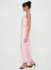 Azura Off The Shoulder Maxi Dress Pink sold by Princess Polly