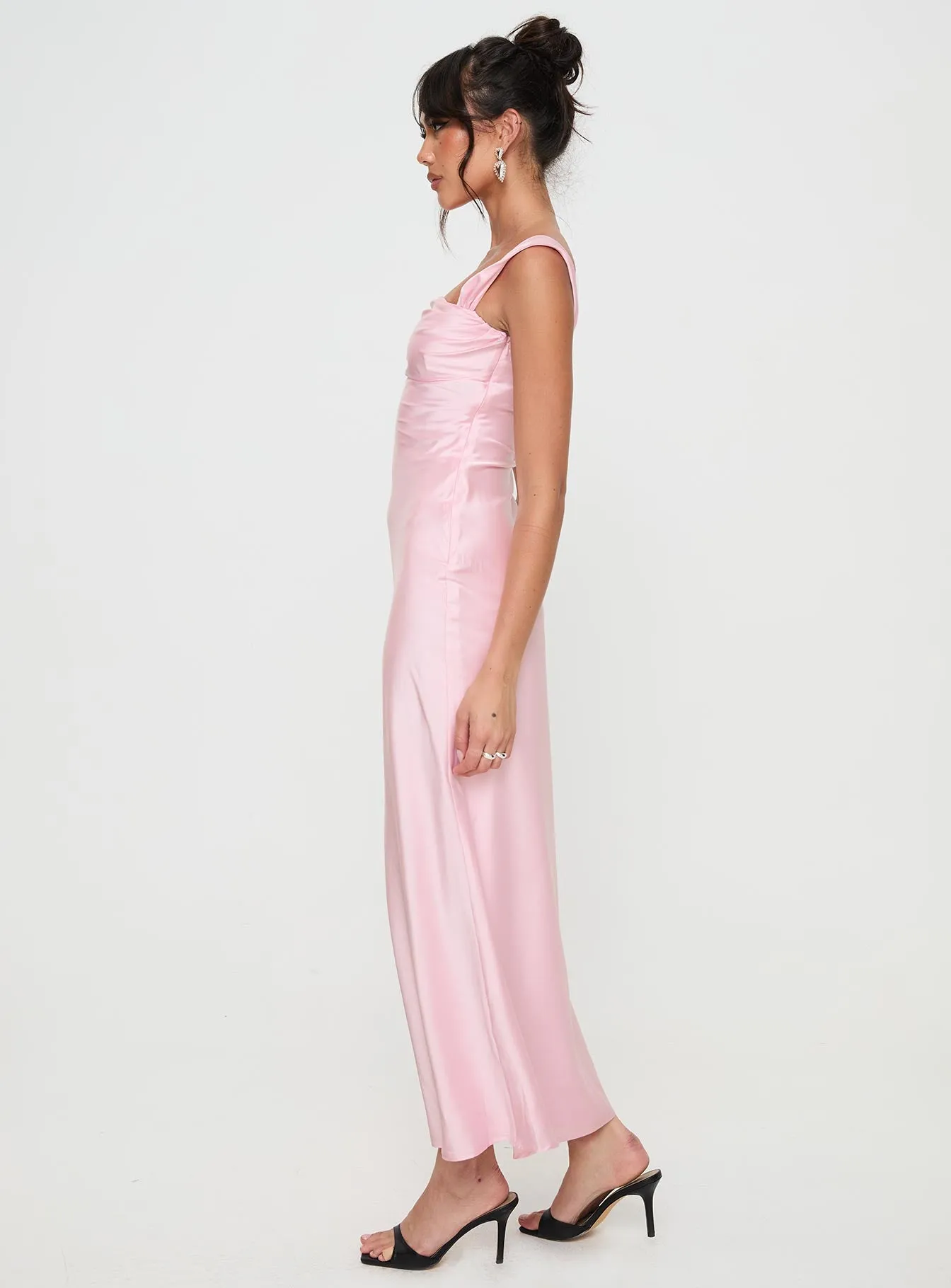 Azura Off The Shoulder Maxi Dress Pink sold by Princess Polly product image thumbnail 4