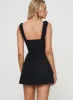 Faubert Mini Dress Black sold by Princess Polly