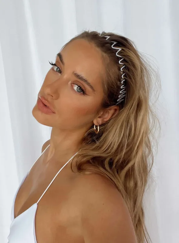 Coro Headband Pack White / Clear sold by Princess Polly