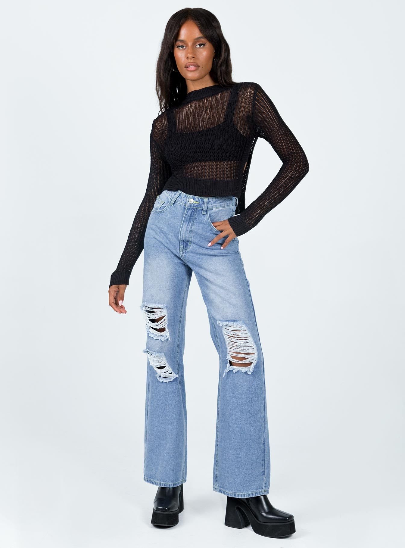 Sintra Oversized Denim Jeans sold by Princess Polly product image thumbnail 3