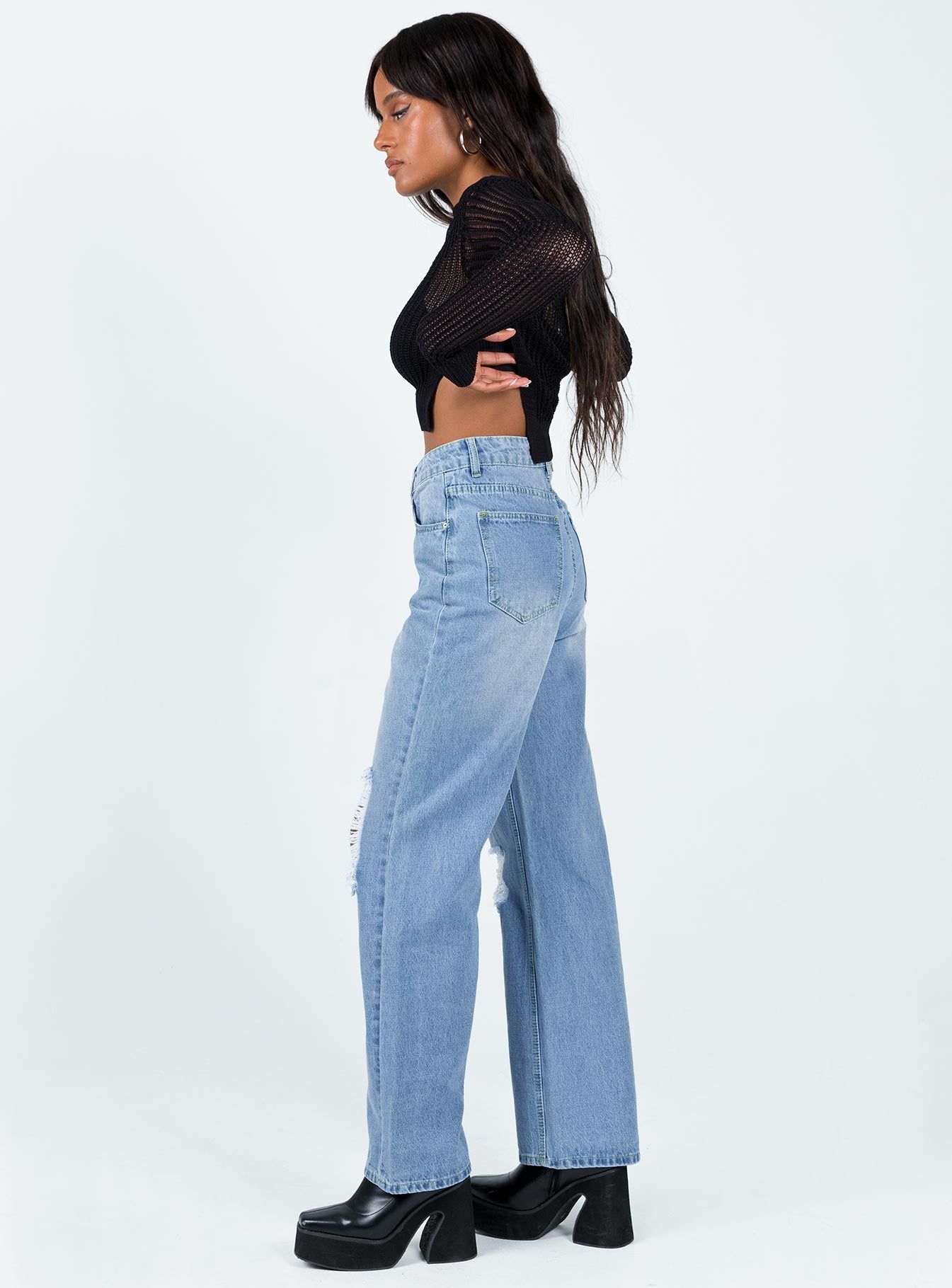 Sintra Oversized Denim Jeans sold by Princess Polly product image thumbnail 4