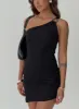Toomba Lace Mini Dress Black sold by Princess Polly