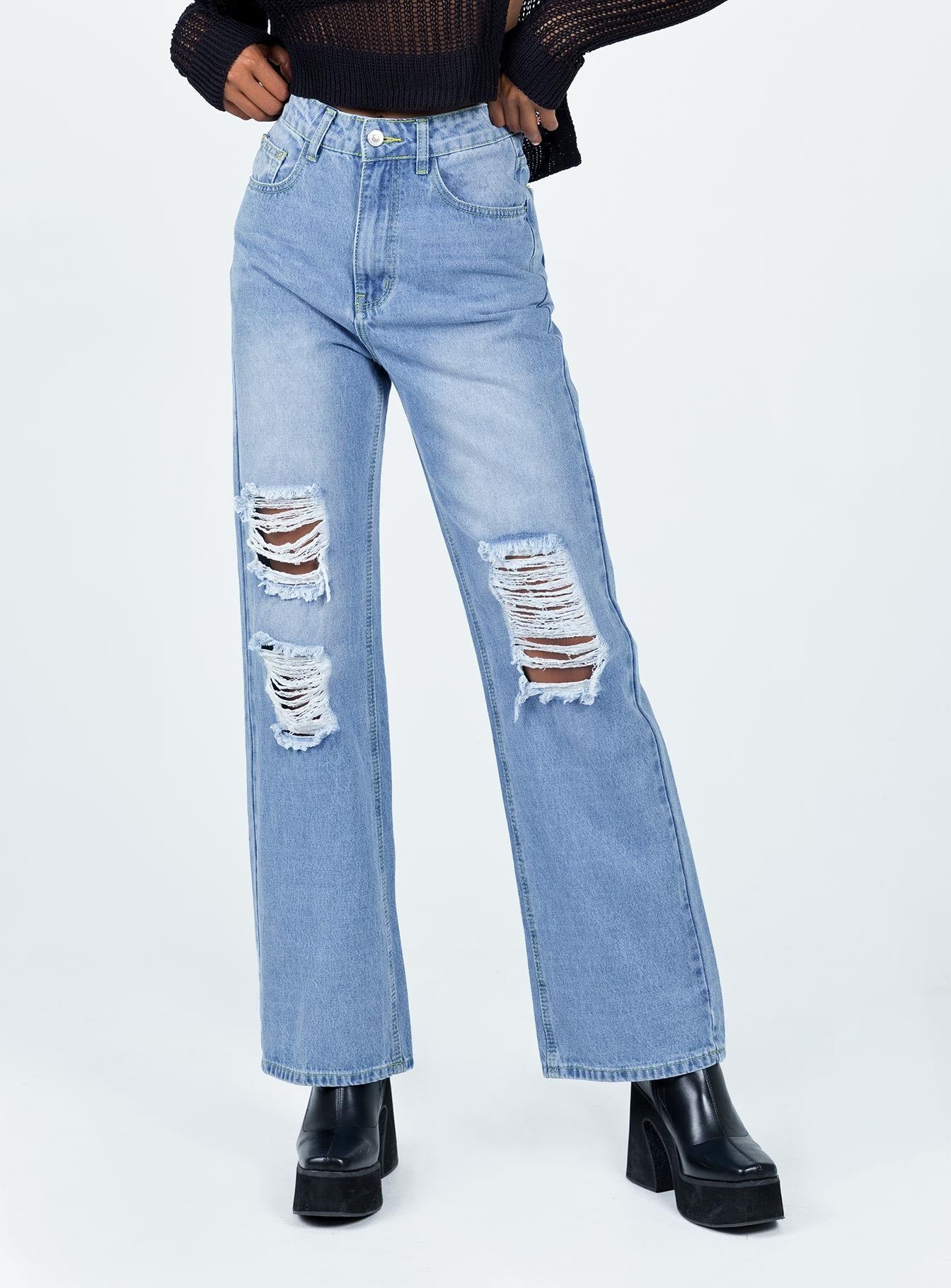 Sintra Oversized Denim Jeans sold by Princess Polly product image thumbnail 2
