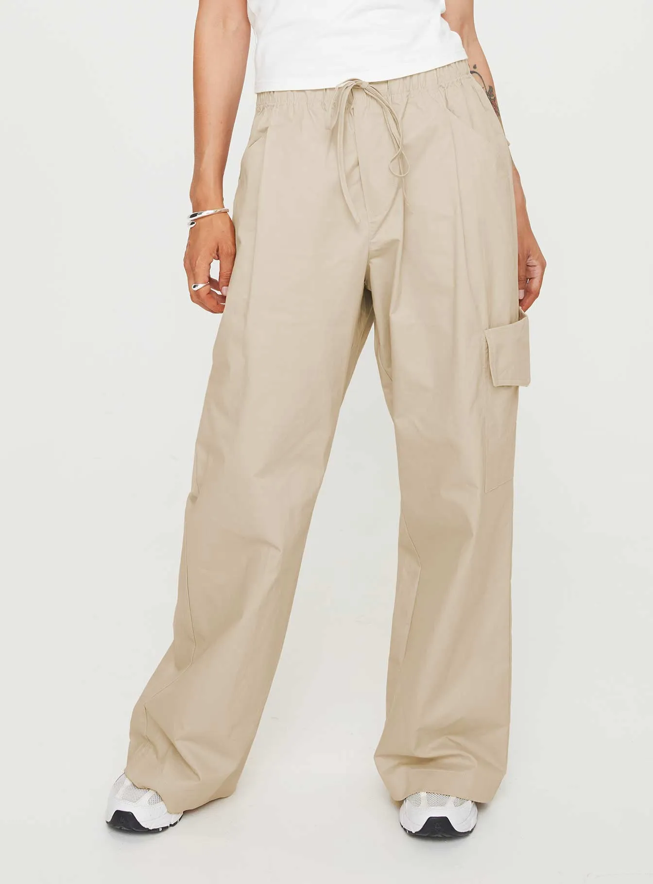 Isadore Cargo Pants Beige sold by Princess Polly