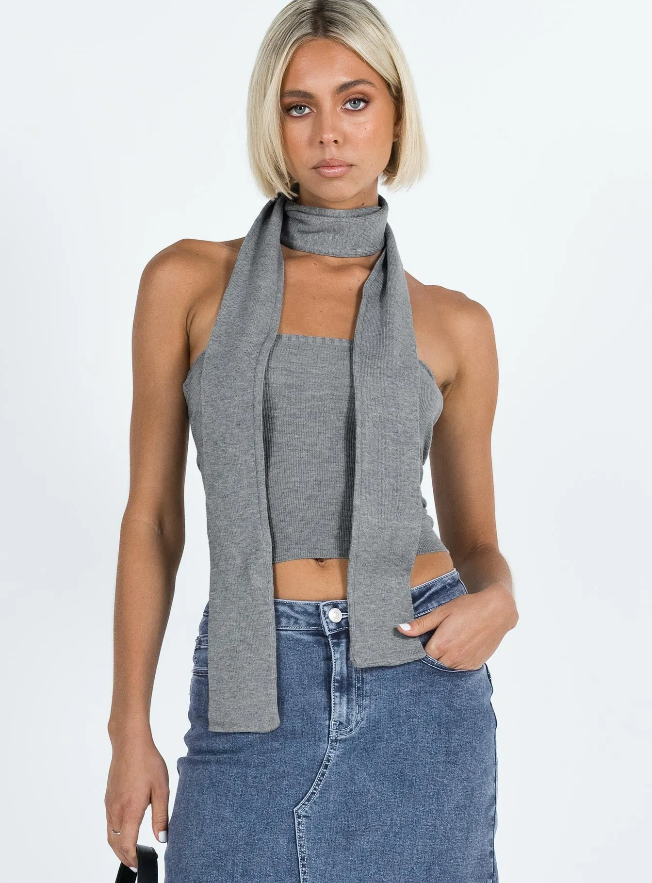 Styles Two Piece Top Grey sold by Princess Polly product image thumbnail 2