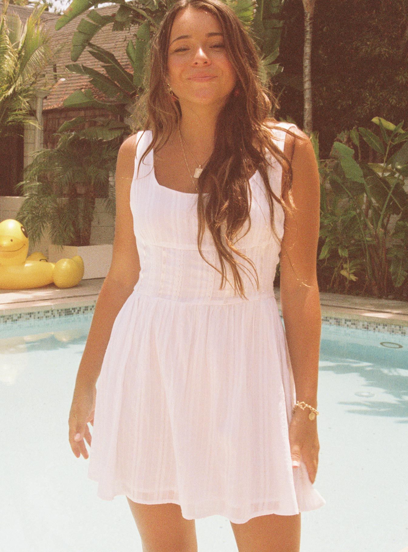 Lorinda Mini Dress White sold by Princess Polly product image thumbnail 5