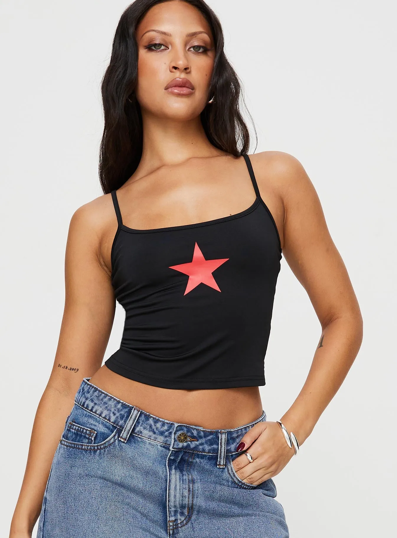 Star Girl Cami Black sold by Princess Polly product image thumbnail 2