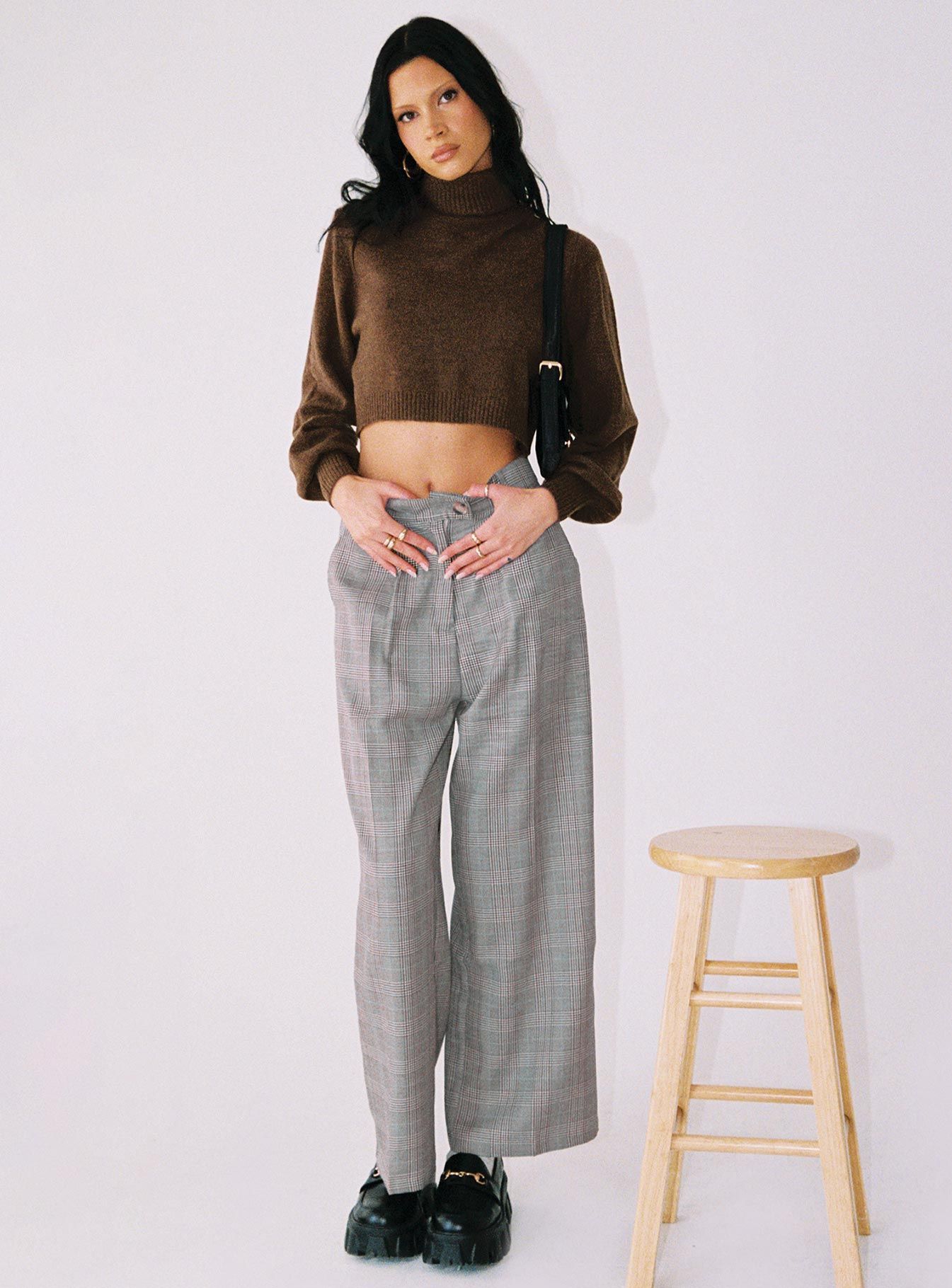 Vail Pants Beige Check sold by Princess Polly product image thumbnail 5
