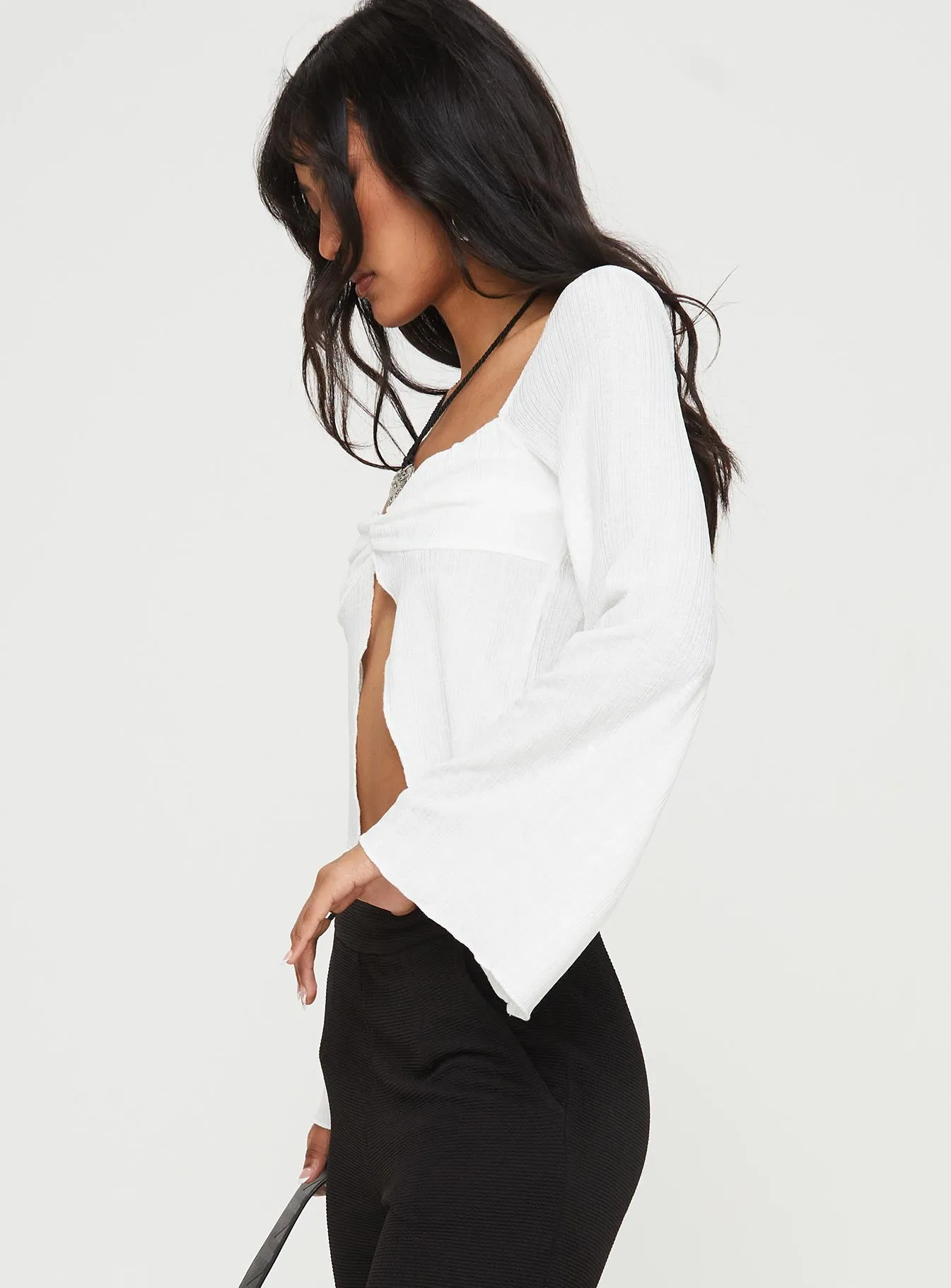 Mani Top Long Sleeve White sold by Princess Polly product image thumbnail 4