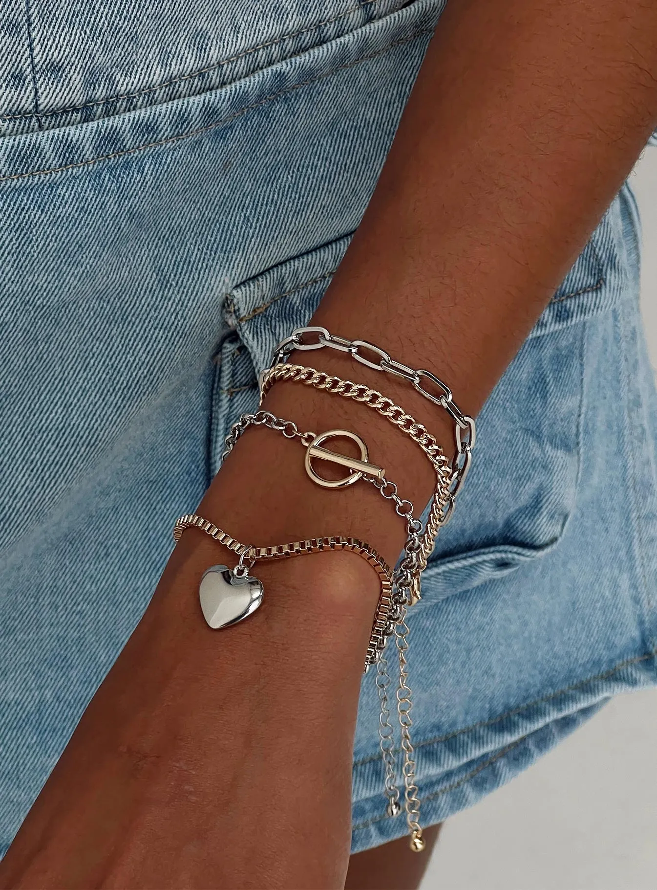 Palomia Bracelet Pack Multi sold by Princess Polly