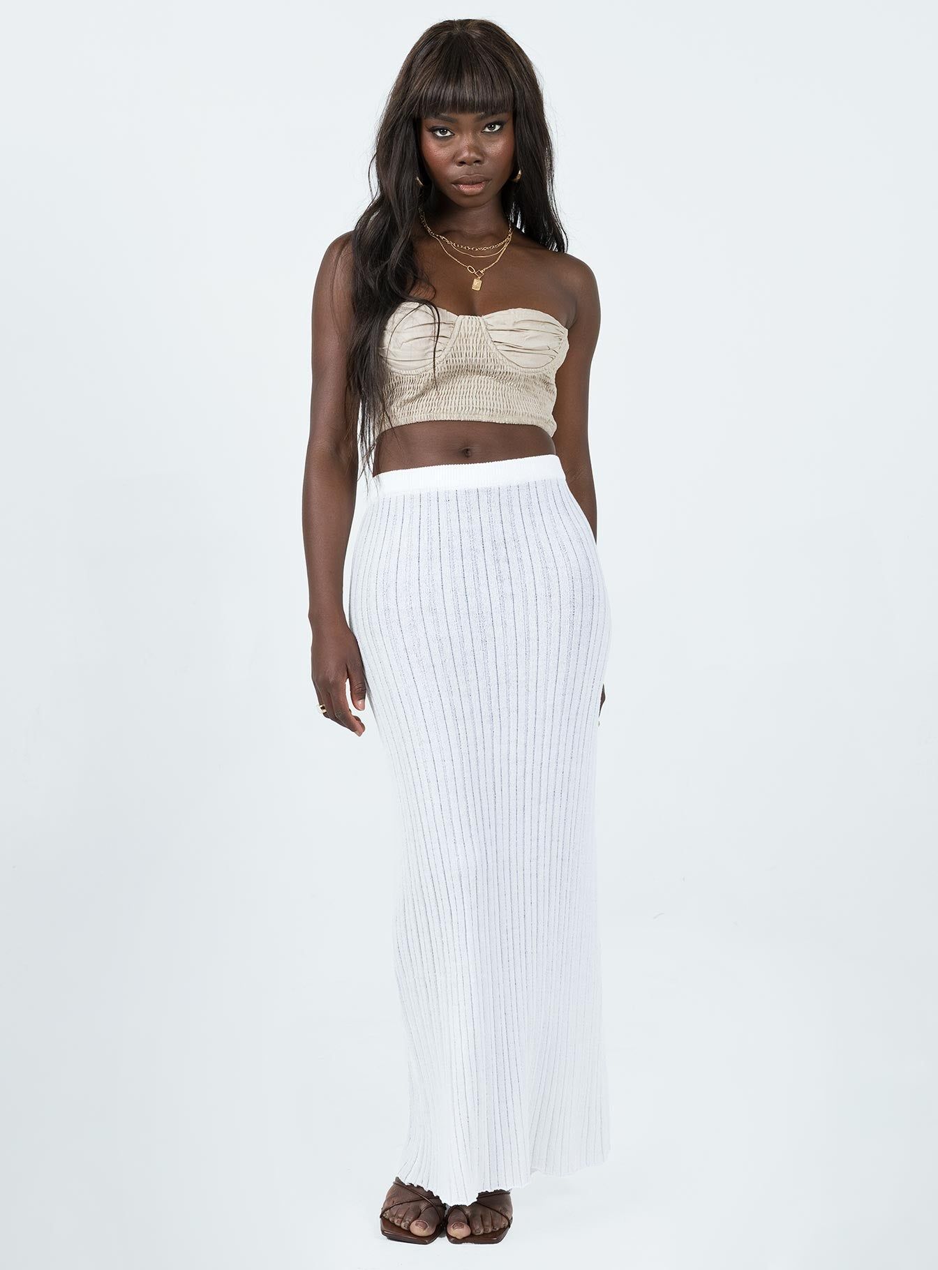 Fontaine Strapless Top Beige sold by Princess Polly product image thumbnail 2