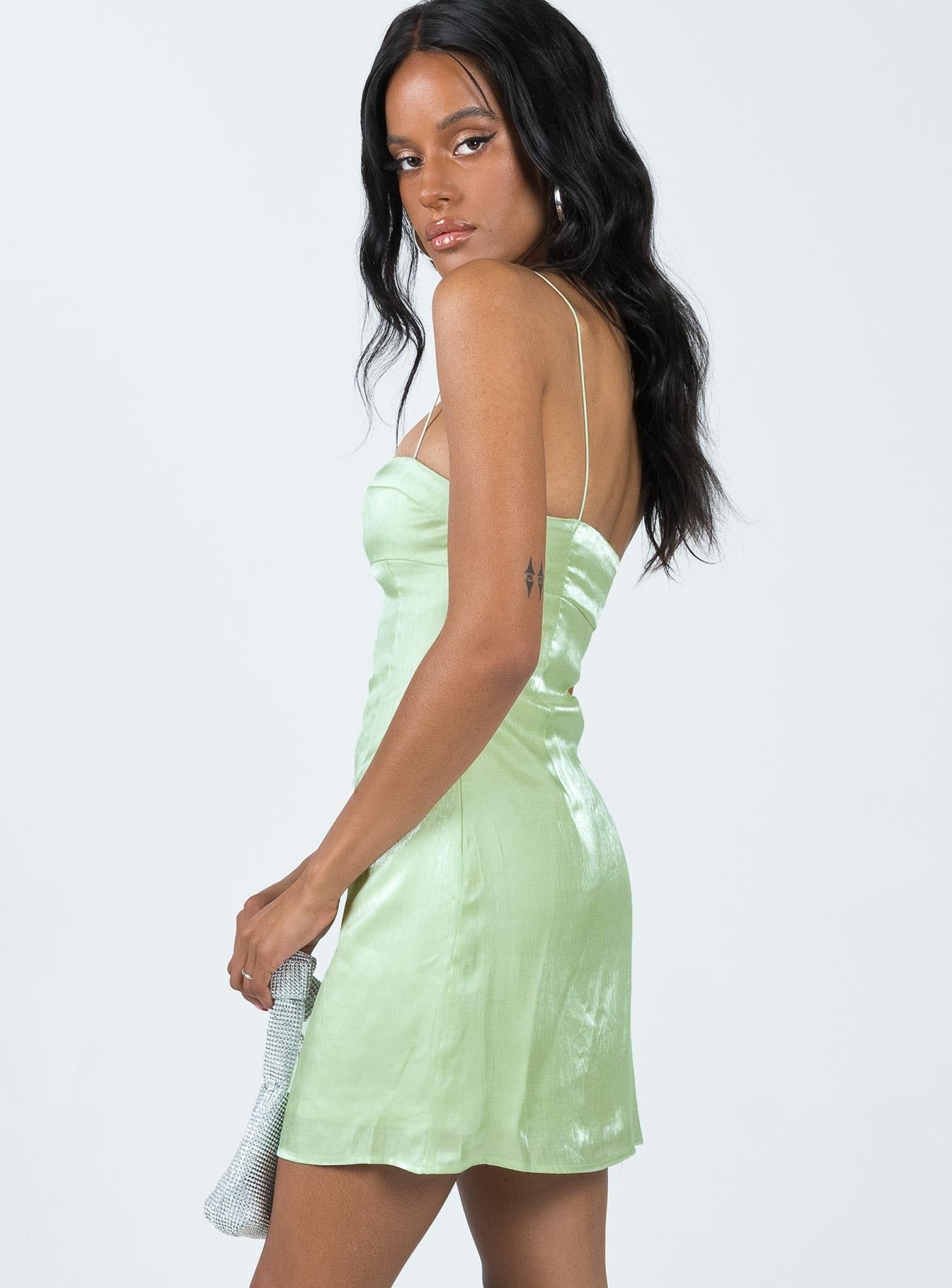 Simmons Mini Dress Green sold by Princess Polly product image thumbnail 4